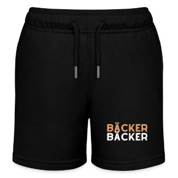 Bäcker Backkünstler Konditor Backhandwerker - Kinder Organic Joggingshorts Mini Bolter von Stanley/Stella - Schwarz - Vorne