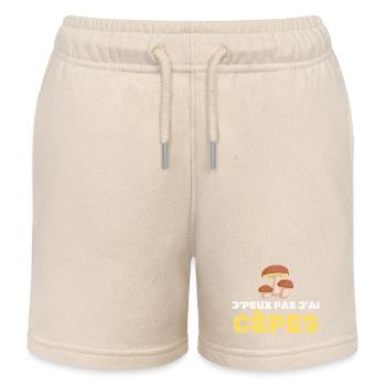 Je Pas J Ai Cèpes - Short de jogging enfant bio Stanley/Stella - écru doux - Devant