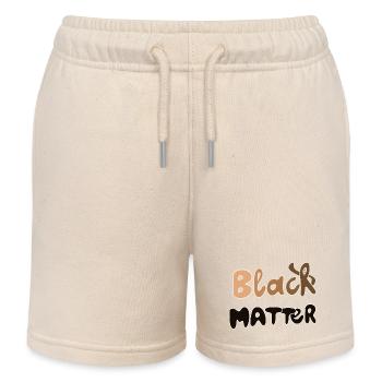 Black lives Matter - Short de jogging enfant bio Stanley/Stella - écru doux - Devant