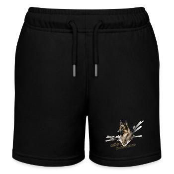 Deutscher Schäferhund, german shepherd - Kinder Organic Joggingshorts Mini Bolter von Stanley/Stella - Schwarz - Vorne