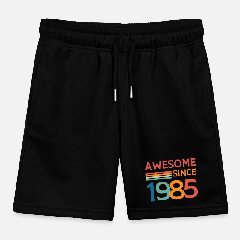 Awesome since 1985 Kids Organic Sweat Shorts by Stanley/Stella