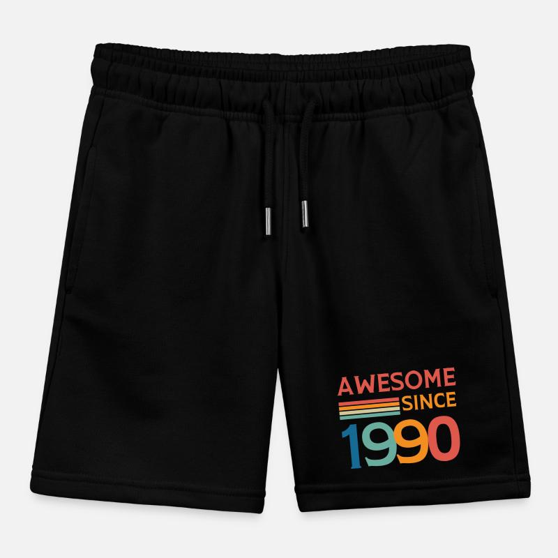 Awesome since 1990 Kids Organic Sweat Shorts by Stanley/Stella