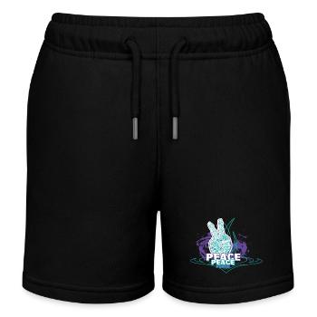 peace - Kinder Organic Joggingshorts Mini Bolter von Stanley/Stella - Schwarz - Vorne