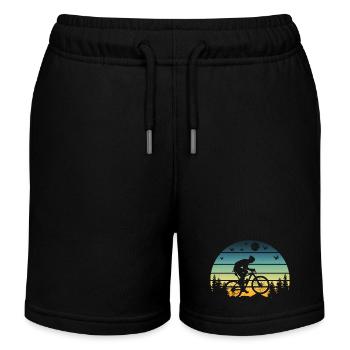 Mountain Biking - Kinder Organic Joggingshorts Mini Bolter von Stanley/Stella - Schwarz - Vorne