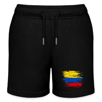 Kolumbien Flagge used - Kinder Organic Joggingshorts Mini Bolter von Stanley/Stella - Schwarz - Vorne