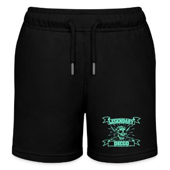 Diego - Kinder Organic Joggingshorts Mini Bolter von Stanley/Stella - Schwarz - Vorne