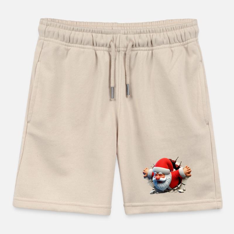 Babbo Natale nel buco dalla parte anteriore 2 Pantaloncini sport bambino bio di Stanley/Stella