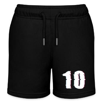 10 Effet de dix nombres Nombre déformé - Short de jogging enfant bio Stanley/Stella - noir - Devant