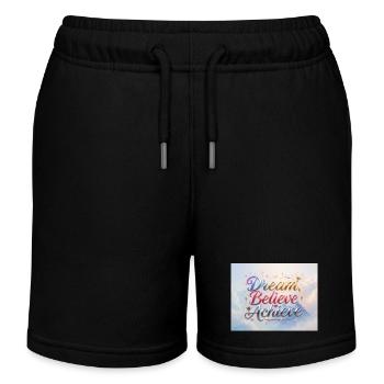Rêver, Croire, Réaliser - Short de jogging enfant bio Stanley/Stella - noir - Devant