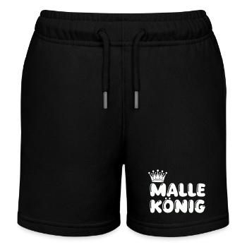 Malle König - Short de jogging enfant bio Stanley/Stella - noir - Devant