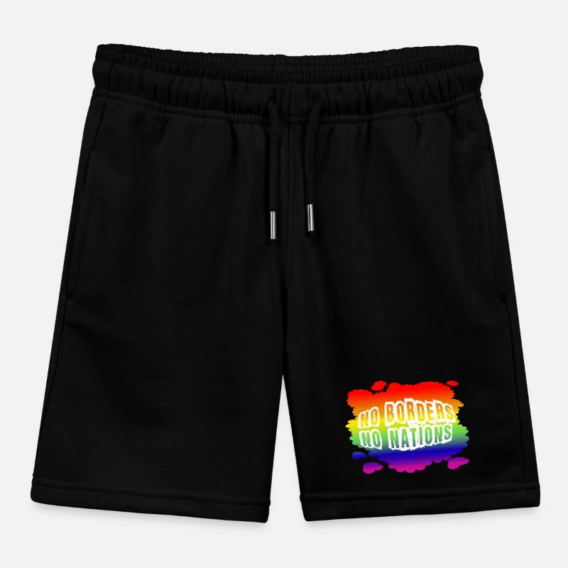Stop AfD against right, democracy, diversity, left Kids Organic Sweat Shorts by Stanley/Stella