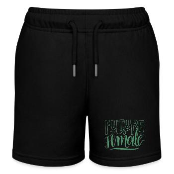 Féminisme Dicton Cadeau Vintage Émancipation - Short de jogging enfant bio Stanley/Stella - noir - Devant
