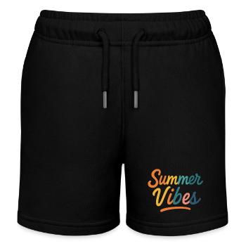 Summer vibes - Short de jogging enfant bio Stanley/Stella - noir - Devant