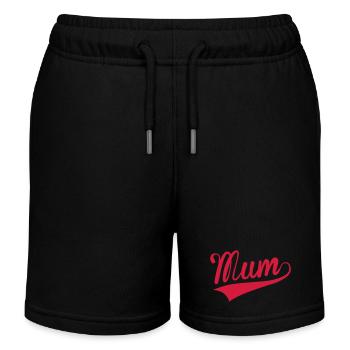 Mum - Kinder Organic Joggingshorts Mini Bolter von Stanley/Stella - Schwarz - Vorne