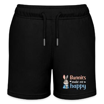 Lapin Lapin - Short de jogging enfant bio Stanley/Stella - noir - Devant
