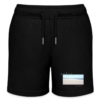 Relax – Sea Sand Salt - Kinder Organic Joggingshorts Mini Bolter von Stanley/Stella - Schwarz - Vorne