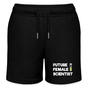Futures femmes scientifiques - Short de jogging enfant bio Stanley/Stella - noir - Devant
