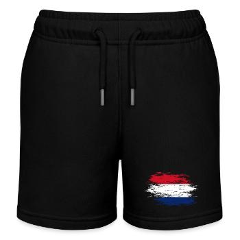 Holland Flagge used - Kinder Organic Joggingshorts Mini Bolter von Stanley/Stella - Schwarz - Vorne