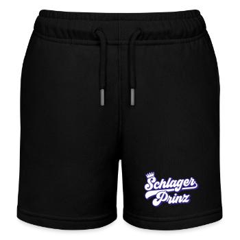 Schlager Prinz | Farben änderbar - Kinder Organic Joggingshorts Mini Bolter von Stanley/Stella - Schwarz - Vorne