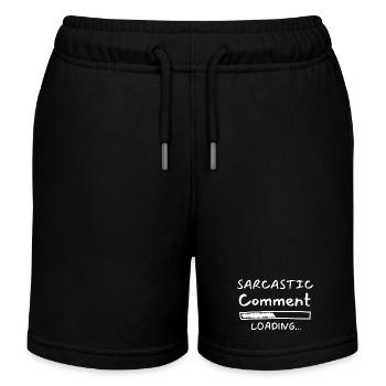 Sarkastisch, wie wird geladen - Kinder Organic Joggingshorts Mini Bolter von Stanley/Stella - Schwarz - Vorne