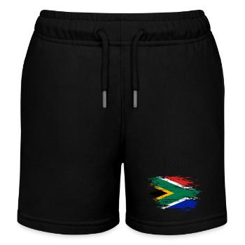 Südafrika Flagge used - Kinder Organic Joggingshorts Mini Bolter von Stanley/Stella - Schwarz - Vorne