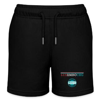 Flagge von Luxemburg, Luxemburger Stolz - Kinder Organic Joggingshorts Mini Bolter von Stanley/Stella - Schwarz - Vorne