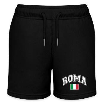 Drapeau de Rome, Rome, Italie - Short de jogging enfant bio Stanley/Stella - noir - Devant