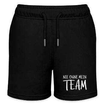 Mon équipe - Short de jogging enfant bio Stanley/Stella - noir - Devant