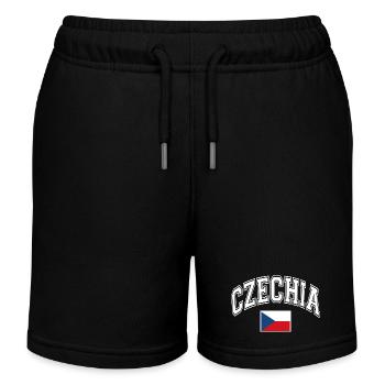 Tschechien Flagge - Kinder Organic Joggingshorts Mini Bolter von Stanley/Stella - Schwarz - Vorne
