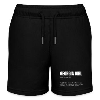Chaleur et force de Georgia Girl - Short de jogging enfant bio Stanley/Stella - noir - Devant