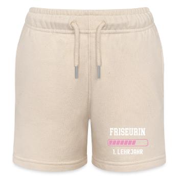 Friseurin Ausbildung 1 Lehrjahr erstes Jahr Lehre - Kinder Organic Joggingshorts Mini Bolter von Stanley/Stella - Natur - Vorne