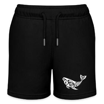 baleine - Short de jogging enfant bio Stanley/Stella - noir - Devant