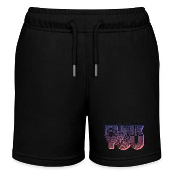 Funk You Vintage - Kids Organic Sweat Shorts by Stanley/Stella - black - Front