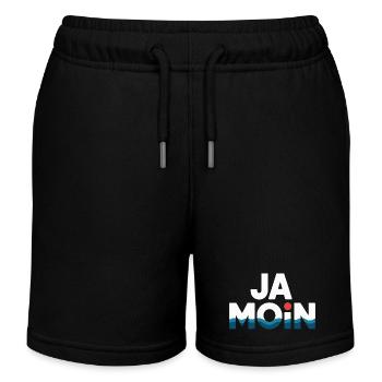 Ja Moin Norddeutschland Hamburg Gamer Meme Moin - Kids Organic Sweat Shorts by Stanley/Stella - black - Front