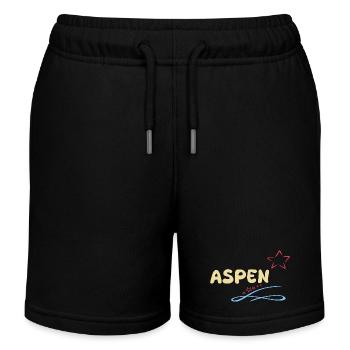 Cadeau pour Aspen - Short de jogging enfant bio Stanley/Stella - noir - Devant