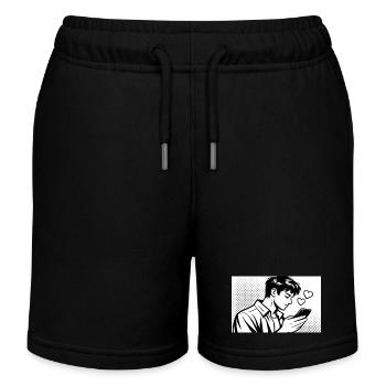 man in love - Kinder Organic Joggingshorts Mini Bolter von Stanley/Stella - Schwarz - Vorne