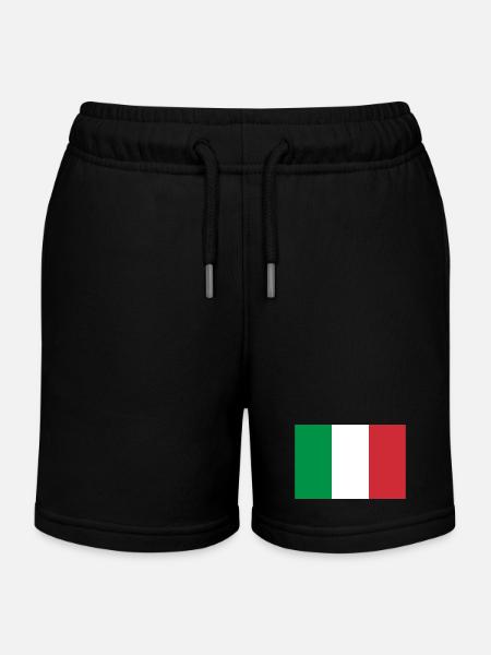 Italie - Short de jogging enfant bio Stanley/Stella - noir