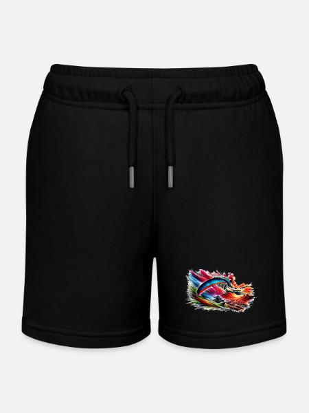 Parapente - Short de jogging enfant bio Stanley/Stella - noir