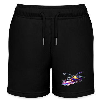 JetRanger Bell 206 - Farbsplash - Kinder Organic Joggingshorts Mini Bolter von Stanley/Stella - Schwarz - Vorne