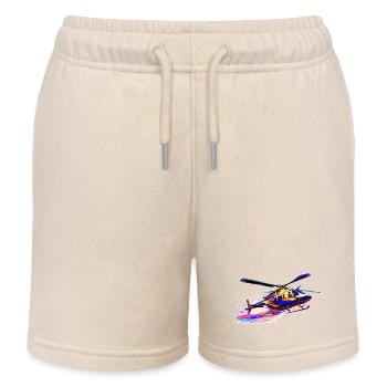 JetRanger Bell 206 - Farbsplash - Kinder Organic Joggingshorts Mini Bolter von Stanley/Stella - Natur - Vorne