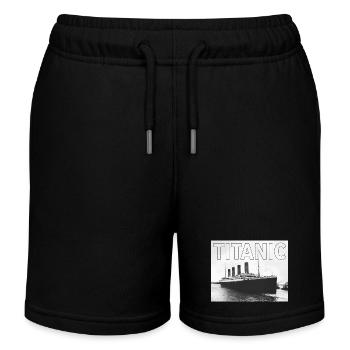 TITANIC sw - Kinder Organic Joggingshorts Mini Bolter von Stanley/Stella - Schwarz - Vorne