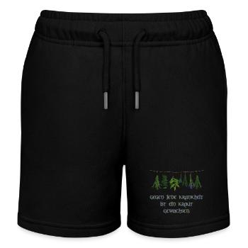 gegen jede krankheit ist ein kraut gewachsen - Kinder Organic Joggingshorts Mini Bolter von Stanley/Stella - Schwarz - Vorne