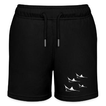 Adlerrochen Flug Formation - Kinder Organic Joggingshorts Mini Bolter von Stanley/Stella - Schwarz - Vorne