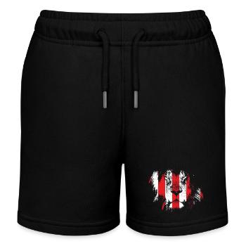 León, Fußballfans aus Bilbao - Kinder Organic Joggingshorts Mini Bolter von Stanley/Stella - Schwarz - Vorne