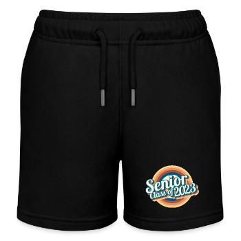 Senior Class Of 2023 Retro Graduation Party Geschenk - Kinder Organic Joggingshorts Mini Bolter von Stanley/Stella - Schwarz - Vorne
