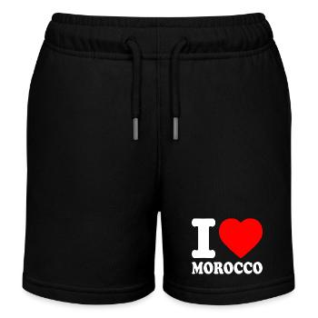 I love morocco - Marokko - Kinder Organic Joggingshorts Mini Bolter von Stanley/Stella - Schwarz - Vorne