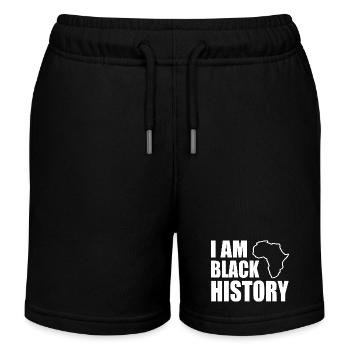 I am black histor - Kids Organic Sweat Shorts by Stanley/Stella - black - Front