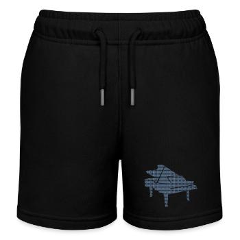 DNA Piano - Passion for classical music - Kids Organic Sweat Shorts by Stanley/Stella - black - Front