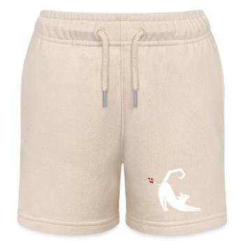 Farting Cats - Kids Organic Sweat Shorts by Stanley/Stella - soft Ecru - Front