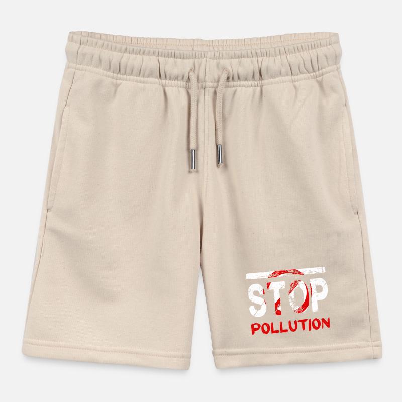 Stopping pollution Kids Organic Sweat Shorts by Stanley/Stella